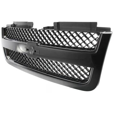 Rareelectrical - Grille Assembly Compatible With 2006-2009 Chevrolet Trailblazer Lt 5.3L (06-08) 4.2L (06-09) Chrome - Image 2