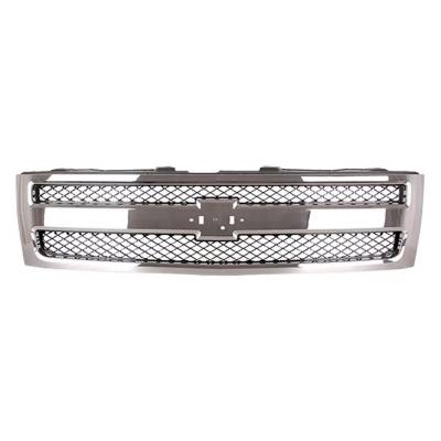 Grille Assembly Compatible With 2007-2013 Chevrolet Silverado 1500 Lt 6.2L (10-13) Ltz 5.3L (07-13)