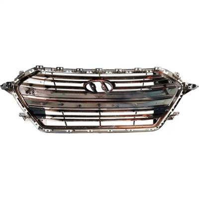 RAREELECTRICAL - New Chrome Shell Grille Assembly Compatible With Hyundai Elantra Ultimate 4 Cyl 2.0L Elantra Gl Se 4 - Image 5