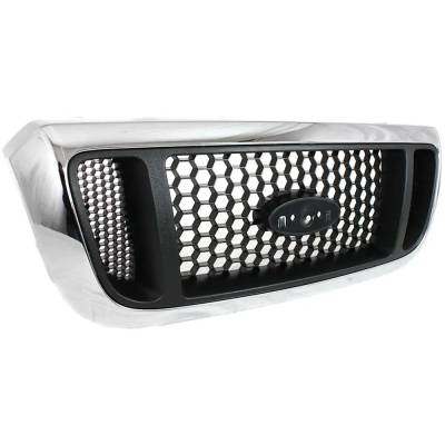 Rareelectrical - New Grille Assembly Compatible With Ford Ranger Stx 6 Cyl 3.0L Ranger Xlt 6 Cyl 4.0L Ranger Xl 4 Cyl - Image 3