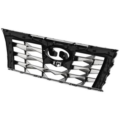 Rareelectrical - New Smoke Black Grille Assembly Compatible With Hyundai Tucson Limited Hybrid 4 Cyl 1.6L Tucson - Image 5