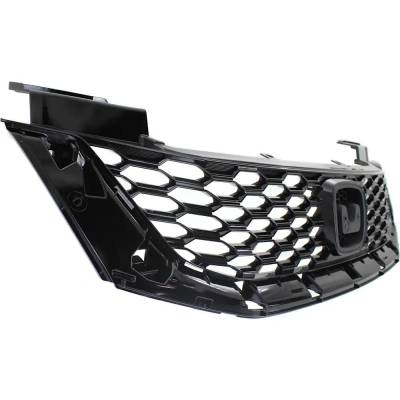 Rareelectrical - New Painted Black Grille Assembly Compatible With Honda Accord Lx-S 4 Cyl 2.4L Accord Ex-L 6 Cyl - Image 3