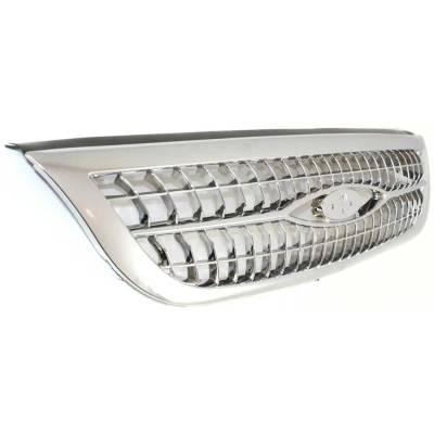 RAREELECTRICAL - New Chrome/Painted Black Grille Assembly Compatible With Ford Windstar Sel 6 Cyl 3.0L Windstar Se 6 - Image 3