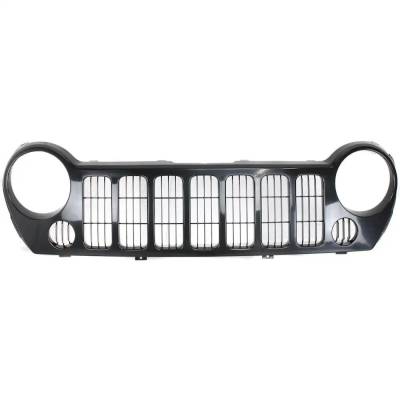 Rareelectrical - New Painted Black Grille Assembly Compatible With Jeep Liberty Sport 4 Cyl 2.8L Liberty 65Th - Image 1