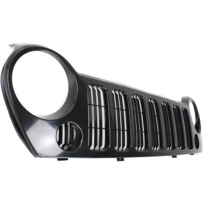 Rareelectrical - New Painted Black Grille Assembly Compatible With Jeep Liberty Sport 4 Cyl 2.8L Liberty 65Th - Image 3