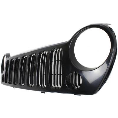 Rareelectrical - New Painted Black Grille Assembly Compatible With Jeep Liberty 65Th Anniversary Edition 6 Cyl 3.7L - Image 2