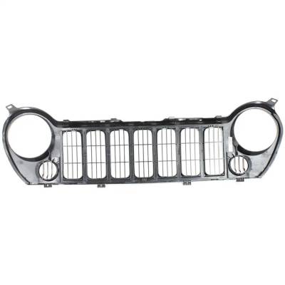 Rareelectrical - New Painted Black Grille Assembly Compatible With Jeep Liberty 65Th Anniversary Edition 6 Cyl 3.7L - Image 4