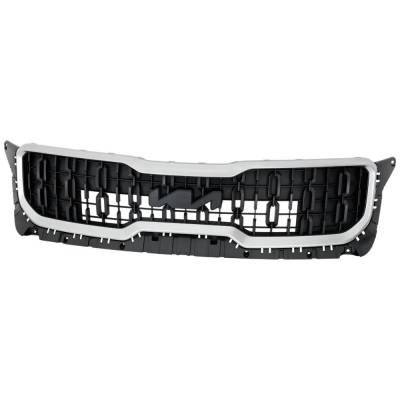 New Black Grille Assembly Compatible With Kia Telluride Lx 6 Cyl 3.8L Telluride Ex 6 Cyl 3.8L 2023