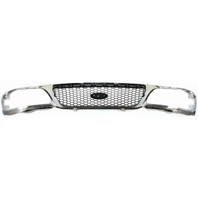 Rareelectrical - New Grille Assembly Compatible With Ford F-150 Xlt 8 Cyl 5.4L F-150 Lariat 8 Cyl 5.4L F-250 Xl 8 Cyl - Image 4