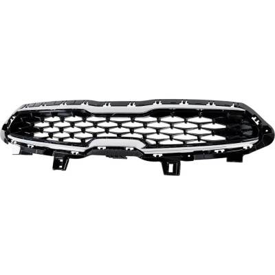 Rareelectrical - New Textured Black Grille Assembly Compatible With Kia Forte Fe 4 Cyl 2.0L Forte Lxs 4 Cyl 2.0L - Image 1