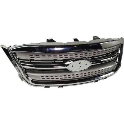 Rareelectrical - Grille Assembly Compatible With Ford Taurus Sho 6 Cyl 3.5L 2010-2012 Fo1200526 Ag1z8200ab - Image 2