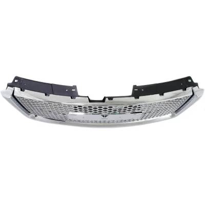 Rareelectrical - Chrome Insert Grille Assembly Compatible With Gmc Sierra 1500 Denali 8 Cyl 6.2L 2007-2013 By - Image 4
