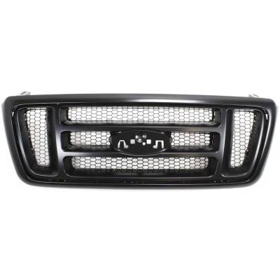 Black Shell Grille Assembly Compatible With Ford F-150 Fx4 8 Cyl 5.4L 2007-2008 By Fo1200518