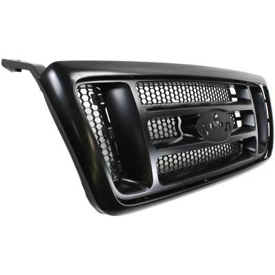 Rareelectrical - Black Shell Grille Assembly Compatible With Ford F-150 Fx4 8 Cyl 5.4L 2007-2008 Fo1200518 - Image 3