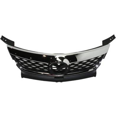 RAREELECTRICAL - New Chrome Grille Assembly Compatible With Mazda Cx-9 Sport 6 Cyl 3.7L Cx-9 Touring 6 Cyl 3.7L Cx-9 - Image 2