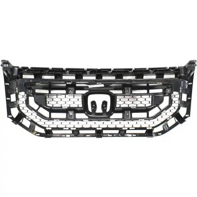 Rareelectrical - New Gray Grille Assembly Compatible With Honda Pilot Lx 6 Cyl 3.5L Pilot Ex 6 Cyl 3.5L Pilot Ex-L 6 - Image 4