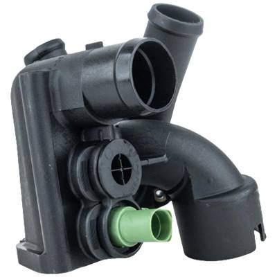Rareelectrical - New 3 Outlet Ports Thermostat Housing Compatible With Audi Volkswagen Golf Gti Glx 6 Cyl 2.8L Tt - Image 2