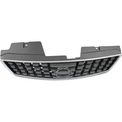 RAREELECTRICAL - New Chrome Shell Grille Assembly Compatible With Nissan Sentra Base 4 Cyl 2.0L Sentra S 4 Cyl 2.0L - Image 4