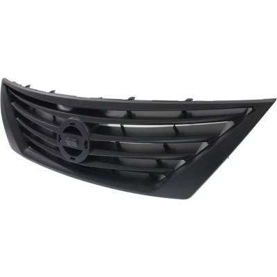 Rareelectrical - New Textured Gray Grille Assembly Compatible With Nissan Versa 1.6 S 4 Cyl 1.6L Versa 1.6 S Plus 4 - Image 2