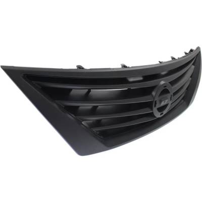 Rareelectrical - New Textured Gray Grille Assembly Compatible With Nissan Versa 1.6 S 4 Cyl 1.6L Versa 1.6 S Plus 4 - Image 3