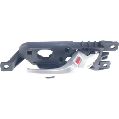 Rareelectrical - Right Rear Interior Door Handle Compatible With 2013-2019 Hyundai Santa Fe Silver With Lock Button - Image 4