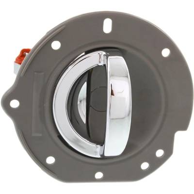 Rareelectrical - New Right Rear Interior Door Handle Compatible With 2002-2007 Jeep Liberty Beige Bezel Chrome Lever - Image 1