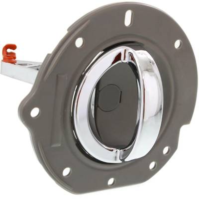 Rareelectrical - New Right Rear Interior Door Handle Compatible With 2002-2007 Jeep Liberty Beige Bezel Chrome Lever - Image 3