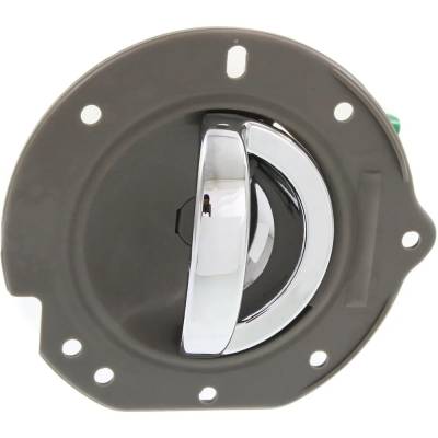 Rareelectrical - New Left Rear Interior Door Handle Compatible With 2002-2007 Jeep Liberty Beige Bezel Chrome Lever - Image 1