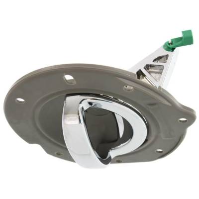 Rareelectrical - New Left Rear Interior Door Handle Compatible With 2002-2007 Jeep Liberty Beige Bezel Chrome Lever - Image 4