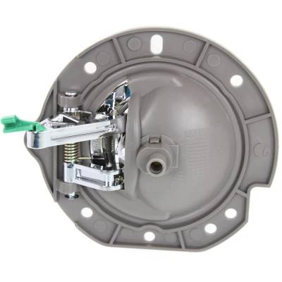 Rareelectrical - New Left Rear Interior Door Handle Compatible With 2002-2007 Jeep Liberty Beige Bezel Chrome Lever - Image 5