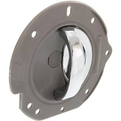 Rareelectrical - New Rear Driver Side Interior Door Handle Compatible With 2002-2007 Jeep Liberty Beige Bezel Chrome - Image 3