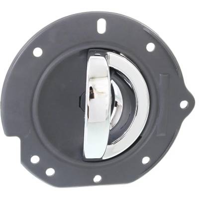 Front Driver Side Interior Door Handle Compatible With 2002-2007 Jeep Liberty Gray Bezel Chrome