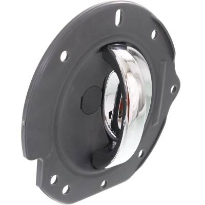 Rareelectrical - Front Driver Side Interior Door Handle Compatible With 2002-2007 Jeep Liberty Gray Bezel Chrome - Image 2