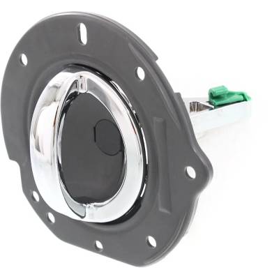 Rareelectrical - Front Driver Side Interior Door Handle Compatible With 2002-2007 Jeep Liberty Gray Bezel Chrome - Image 3