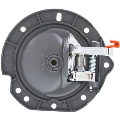 Rareelectrical - Rear Passenger Side Interior Door Handle Compatible With 2002-2007 Jeep Liberty Gray Bezel Chrome - Image 5