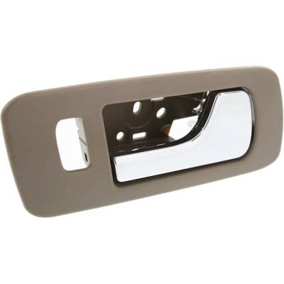 Rareelectrical - Front Passenger Side Interior Door Handle Compatible With 2005-2011 Cadillac Sts Beige Bezel Chrome - Image 3