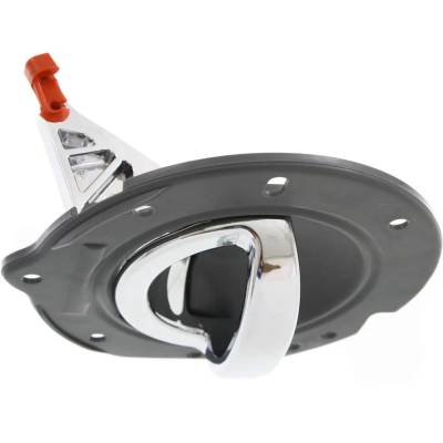 Rareelectrical - Rear Right (Passenger Side) Interior Door Handle Compatible With 2002-2007 Jeep Liberty Gray Bezel - Image 4