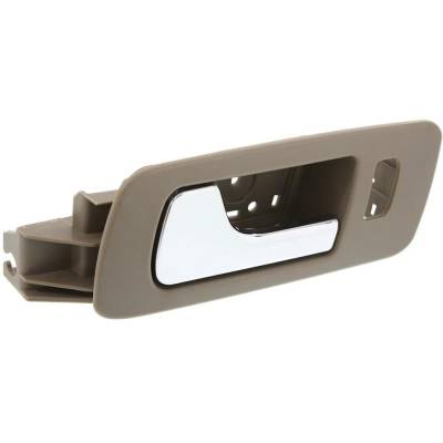 Rareelectrical - Front Driver Side Interior Door Handle Compatible With 2005-2011 Cadillac Sts Beige Bezel Chrome - Image 3