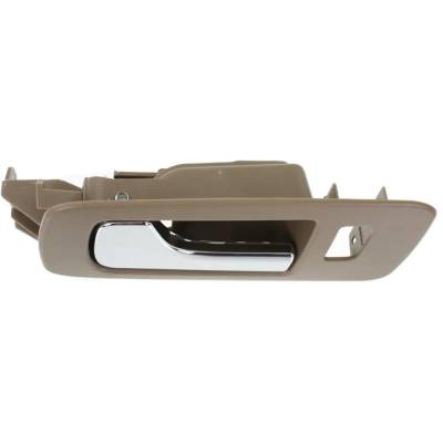 Rareelectrical - Front Left (Driver Side) Interior Door Handle Compatible With 2005-2011 Cadillac Sts Beige Bezel - Image 4