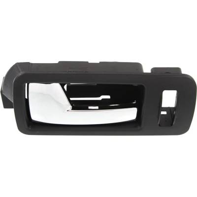 Rareelectrical - Left Front Interior Door Handle Compatible With 2005-2014 Ford Mustang Chrome Lever With Black Bezel - Image 4