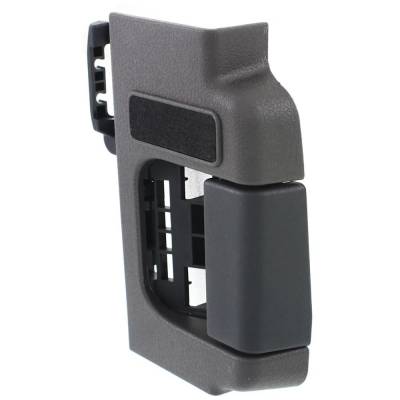 Rareelectrical - Right Rear Interior Door Handle Compatible With 2009-2014 Ford F-150 Gray Bezel With Black Lever - Image 2