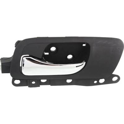 Front Driver Side Interior Door Handle Compatible With 2004-2008 Acura Tsx Chrome Lever With Black