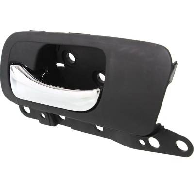 Rareelectrical - Front Driver Side Interior Door Handle Compatible With 2004-2008 Acura Tsx Chrome Lever With Black - Image 2