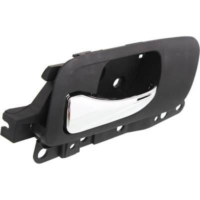 Rareelectrical - Front Driver Side Interior Door Handle Compatible With 2004-2008 Acura Tsx Chrome Lever With Black - Image 3