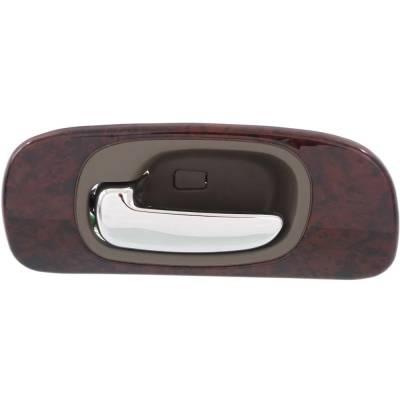 Rareelectrical - Left Rear Interior Door Handle Compatible With 1998-2004 Chrysler Lhs Chrysler 300M Concorde Gray - Image 1