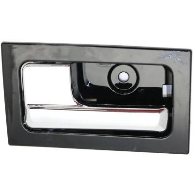 Front Or Rear Driver Side Interior Door Handle Compatible With 2009-2014 Ford F-150 Chrome Lever