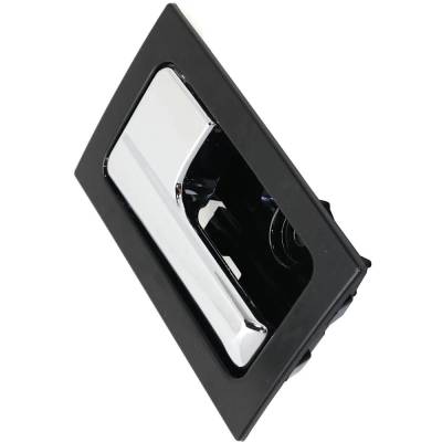 Rareelectrical - Left Front Or Rear Interior Door Handle Compatible With 2009-2014 Ford F-150 Chrome Lever Black - Image 2