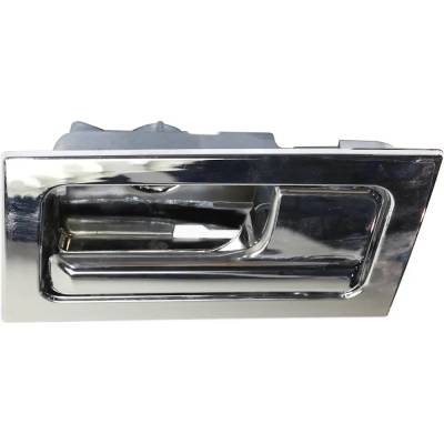 Front Or Rear Passenger Side Interior Door Handle Fits 2009-2014 Ford F-150 Chrome With Lock Button