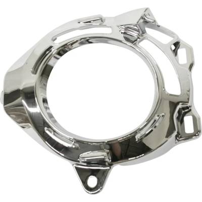 Left Front Fog Light Trim Compatible With 2005-2006 Lexus Es330 Base 3.3L (05-06) Left Front Chrome