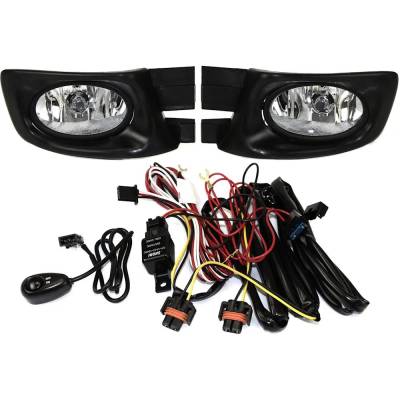 Rareelectrical - New Round Fog Light Compatible With Honda Accord Ex Accord Hybrid Accord Lx Accord Dx 2003-2005 By - Image 1